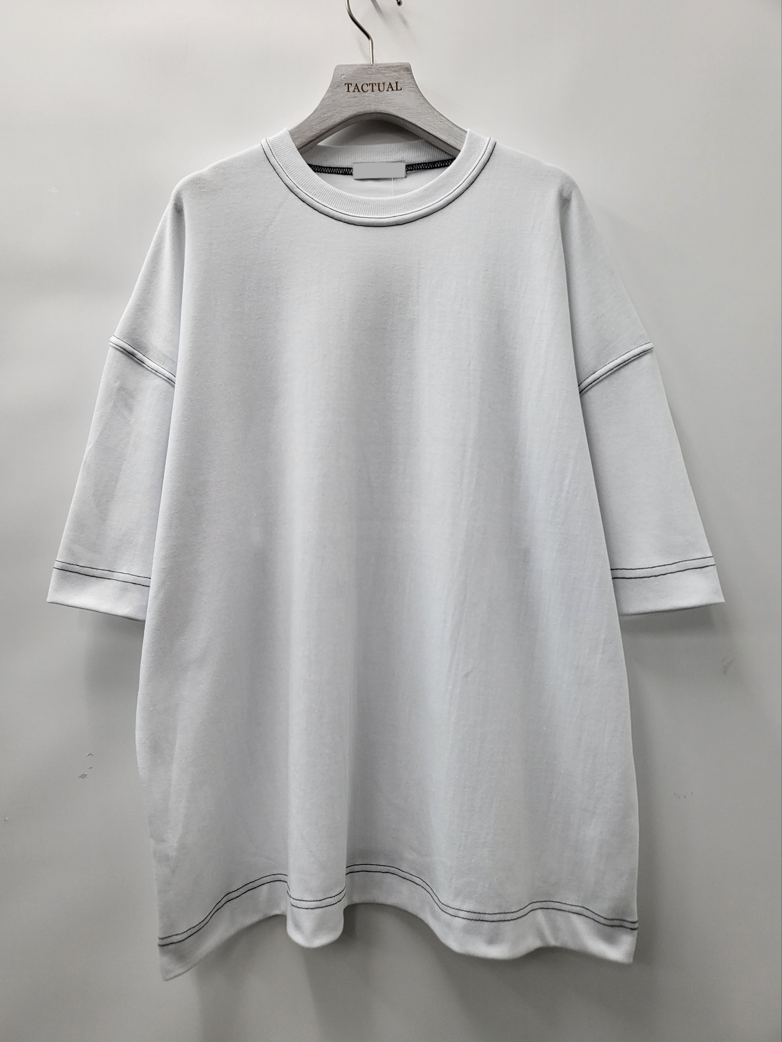 淨色車白線短袖Tee T5081