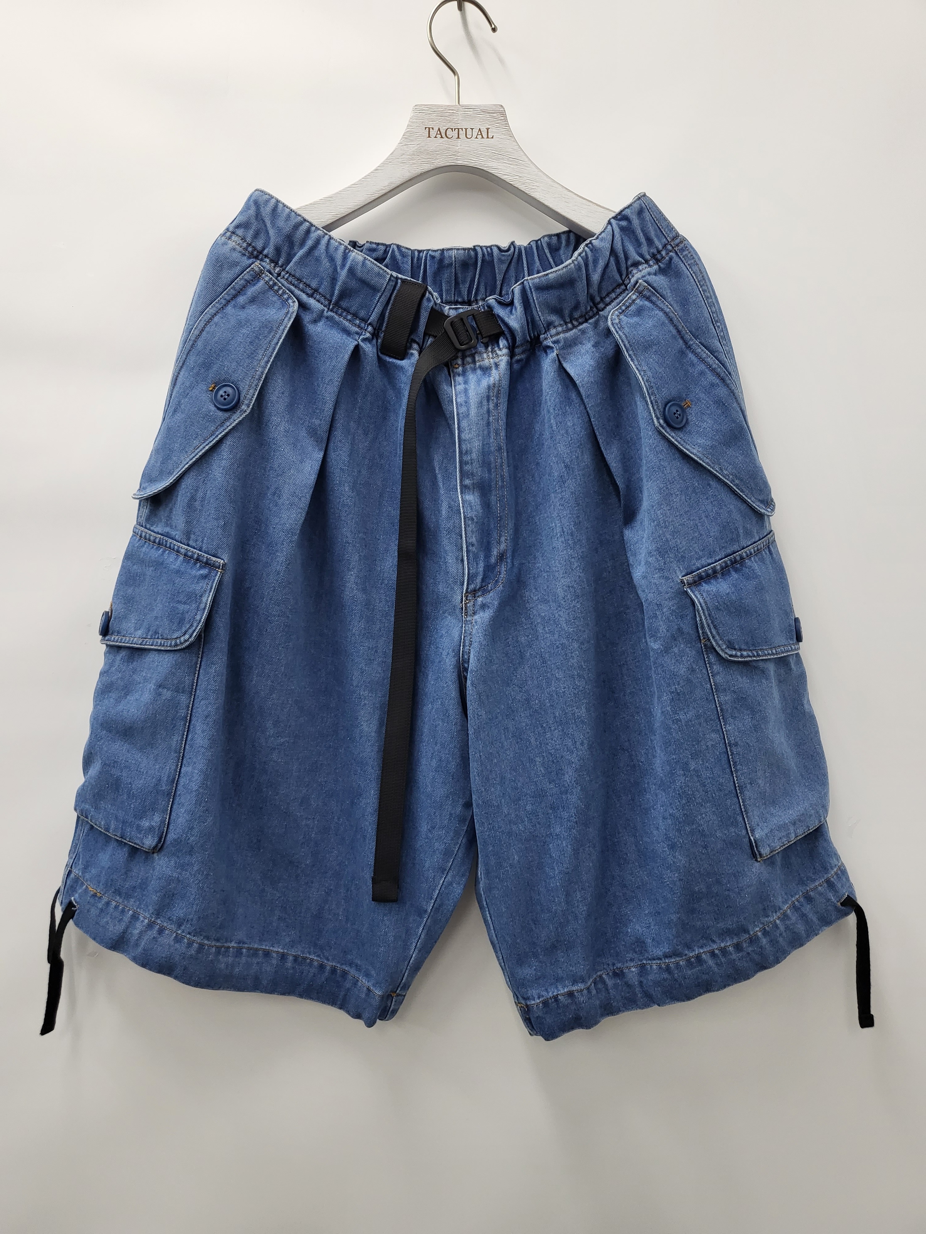 牛仔索帶工裝短褲 P2500