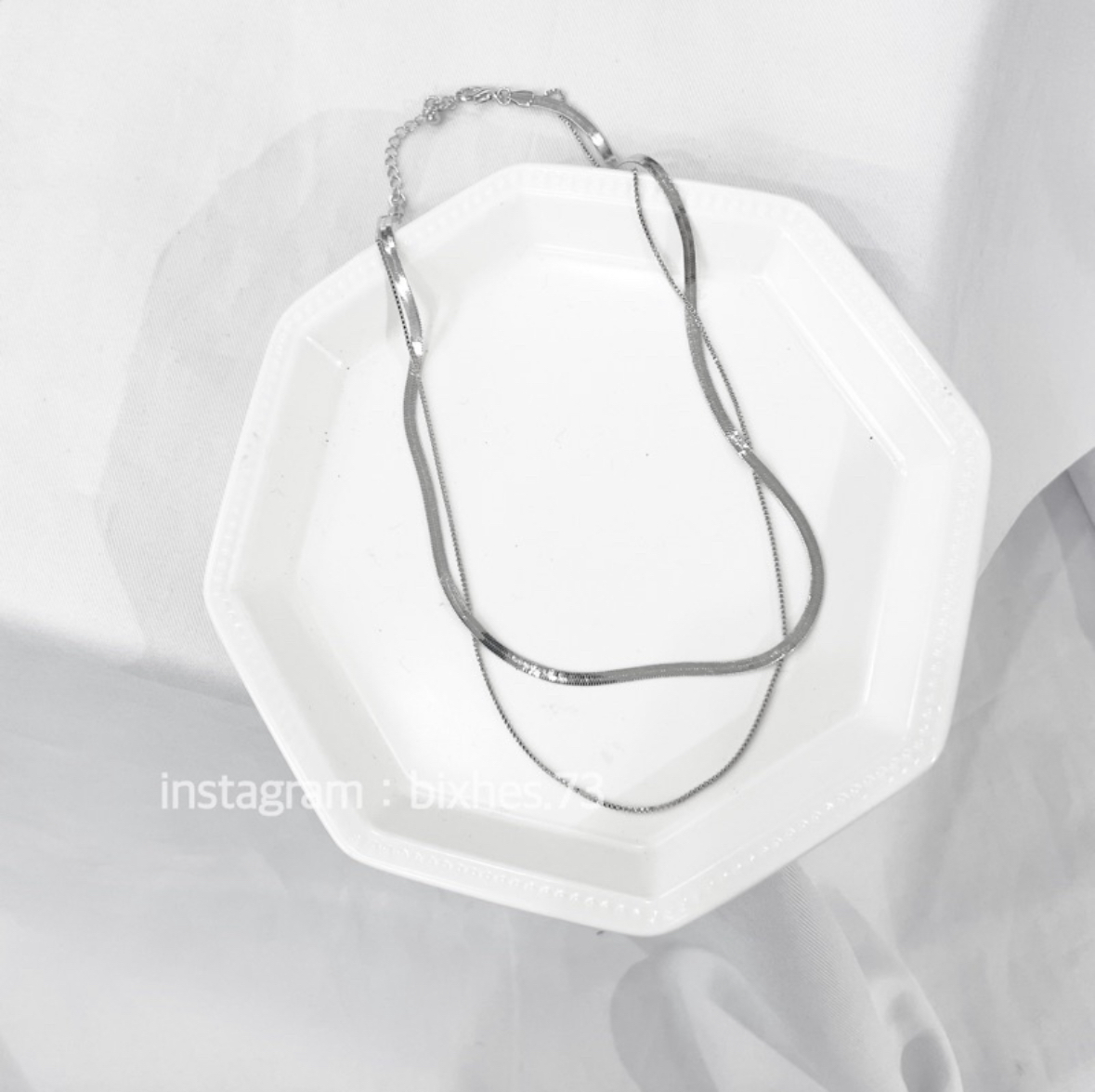 質感雙層蛇骨項鍊(K00006)