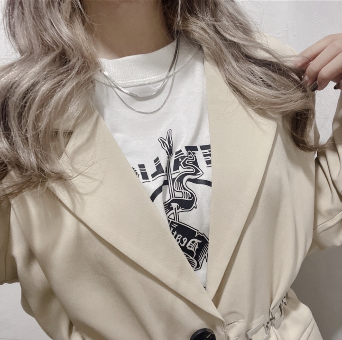 質感雙層蛇骨項鍊(K00006)