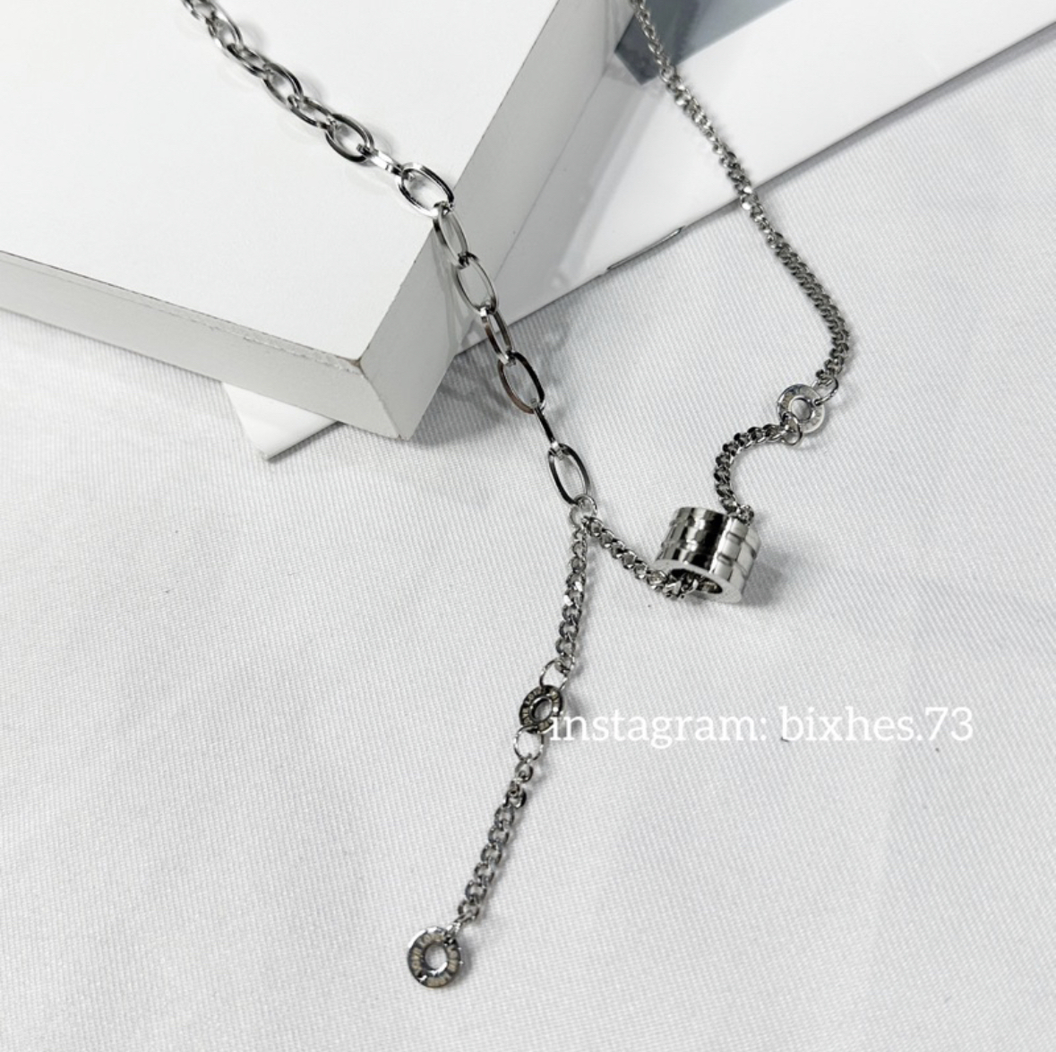 三圓環垂墜項鍊(K00007)