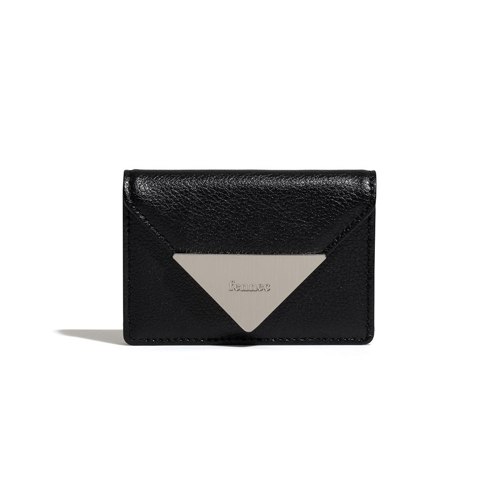fennec - SHU TRIANGLE ACCORDION POCKET - BLACK