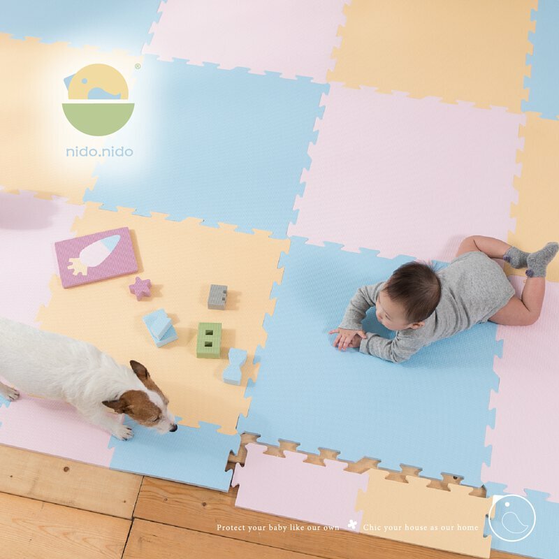 Nido Nido大地調色盤經典玩色款爬行墊 一組四片