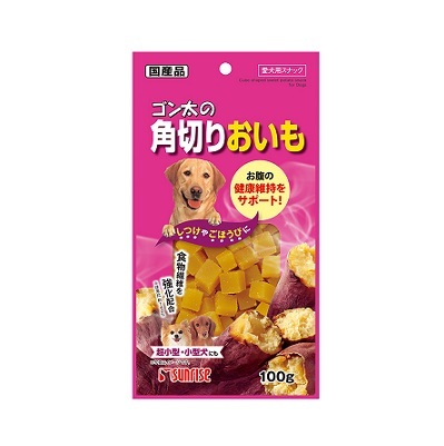 日本直送 Sunrise 狗小食 角切蕃薯粒100g【$100 X 6 包】【可混合其他口味】