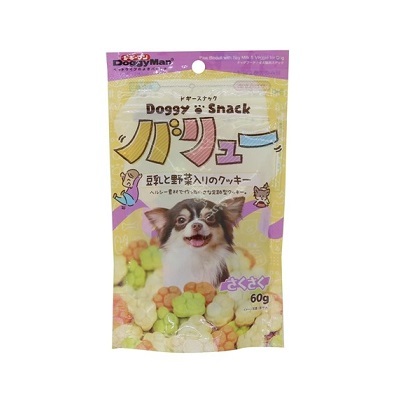 DoggyMan 豆乳野菜腳形潔齒餅 60g【$20 X 2 包】