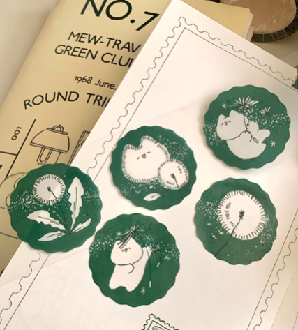 Mewmewbeam | 蒲公英貓貓 割型和紙膠帶(1566)