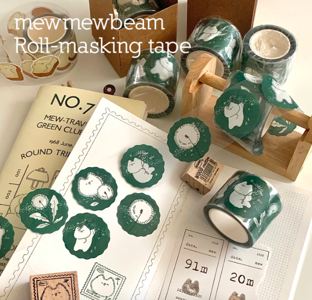 Mewmewbeam | 蒲公英貓貓 割型和紙膠帶(1566)