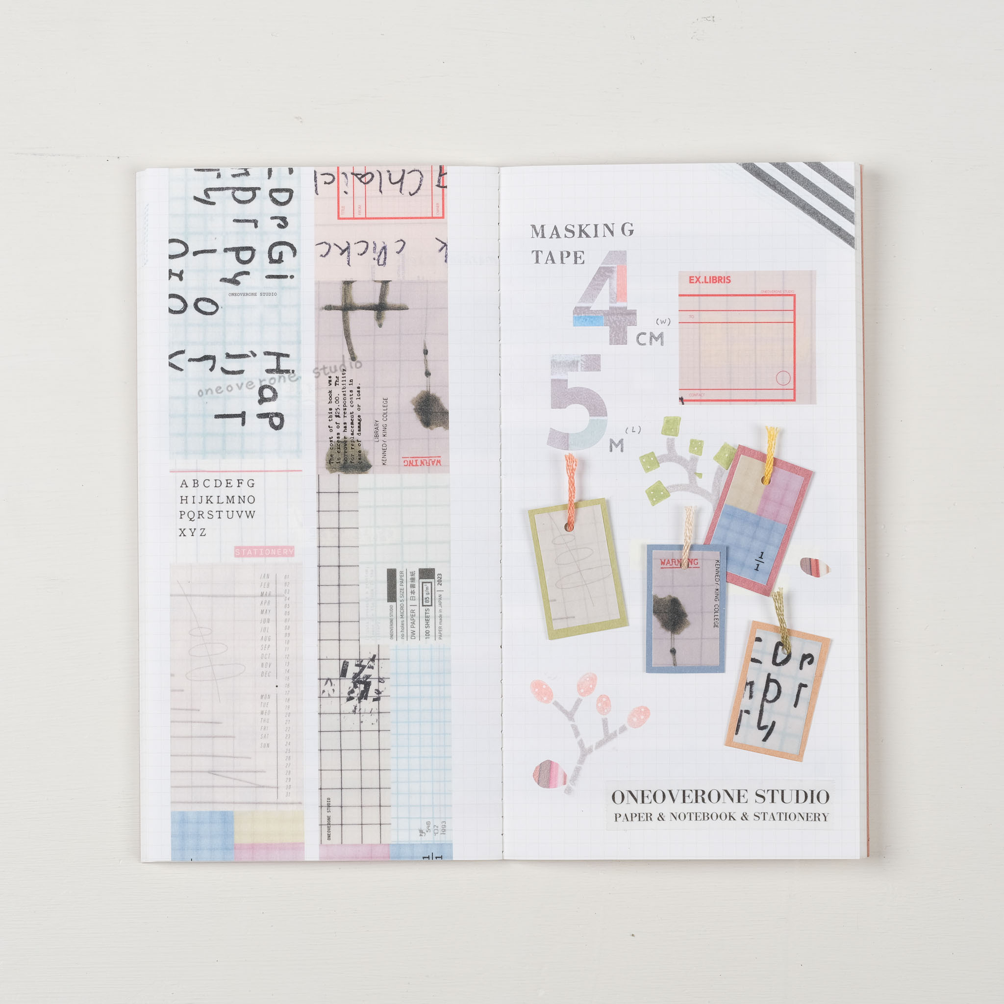 格線指南4cm 紙膠帶 (帶離型紙) /一分之一工作室/TAIWAN