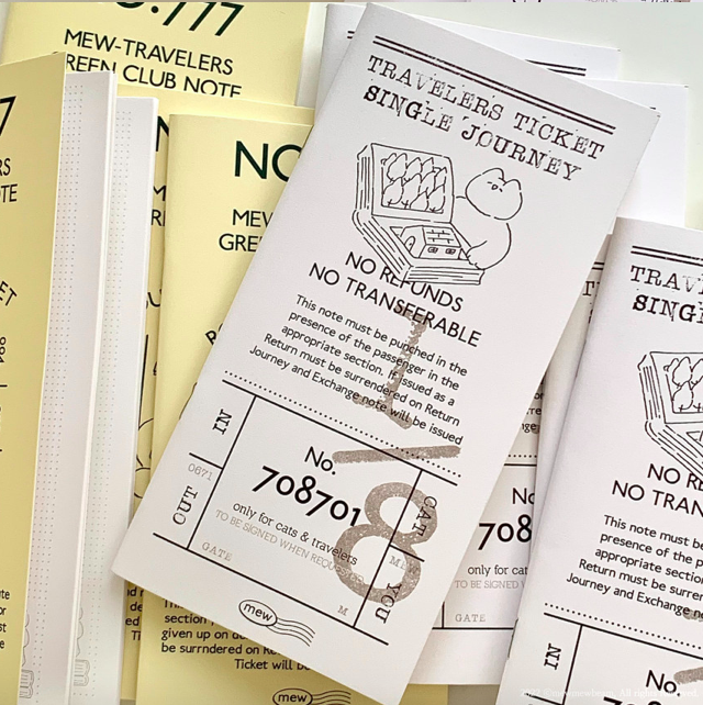 Mewmewbeam | 韓國貓貓筆記本 （附星期貼紙）