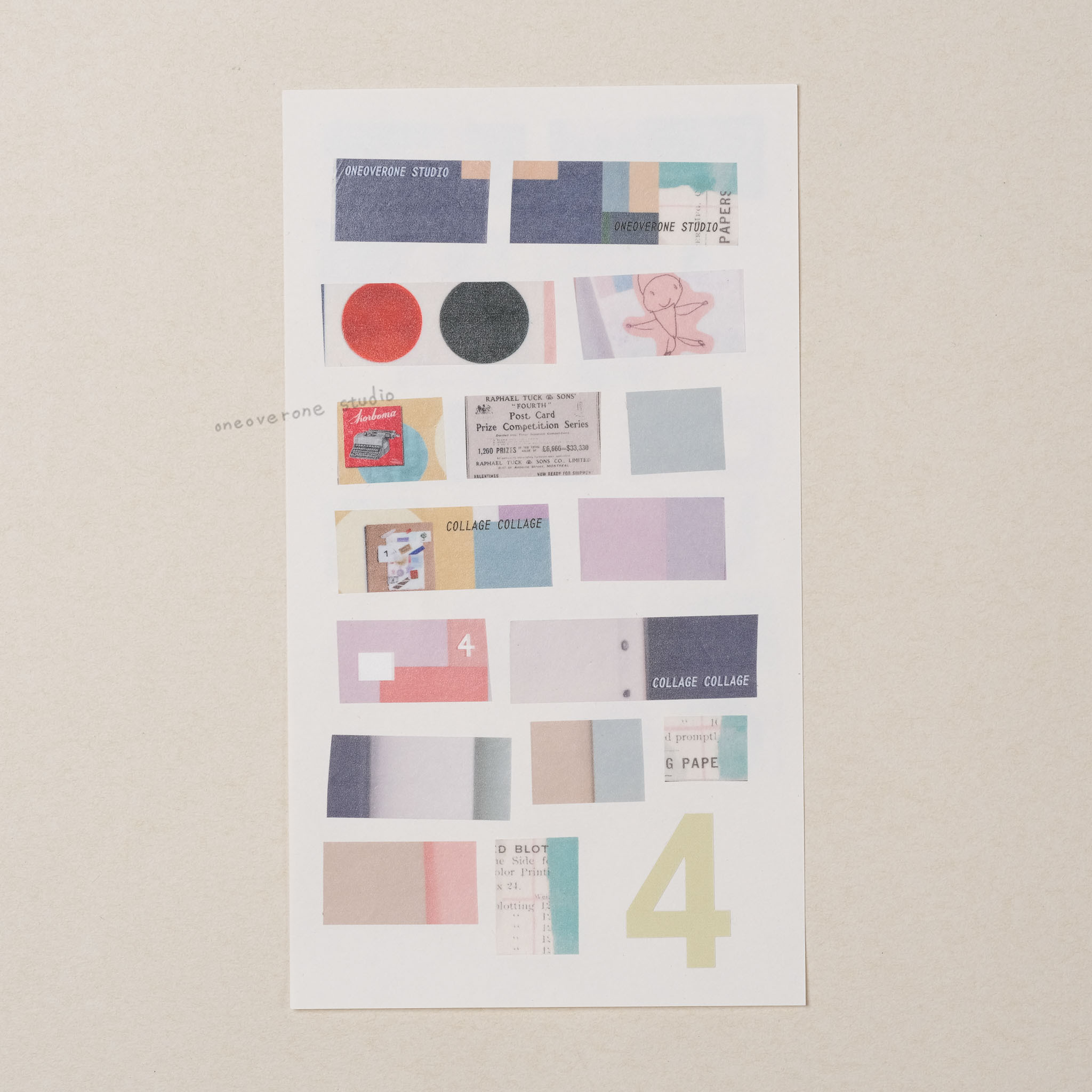 Collage Collage 4-6 紙膠帶 /一分之一工作室/TAIWAN
