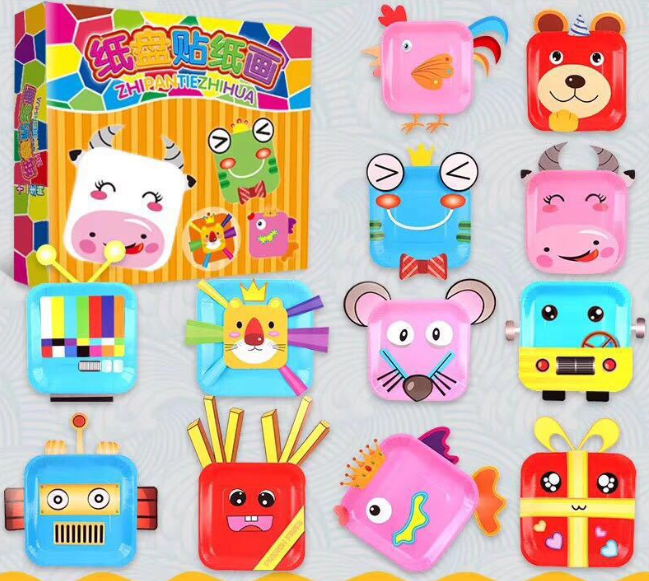 清货 纸盘DIY贴纸画