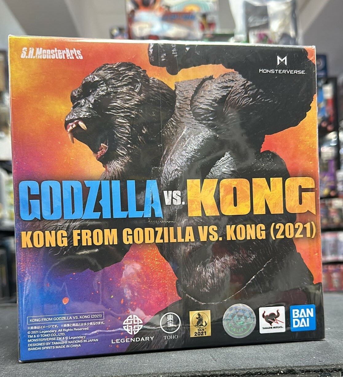 寄賣 怪獸系列 S.H.MonsterArts KONG FROM GODZILLA VS. KONG 2021 