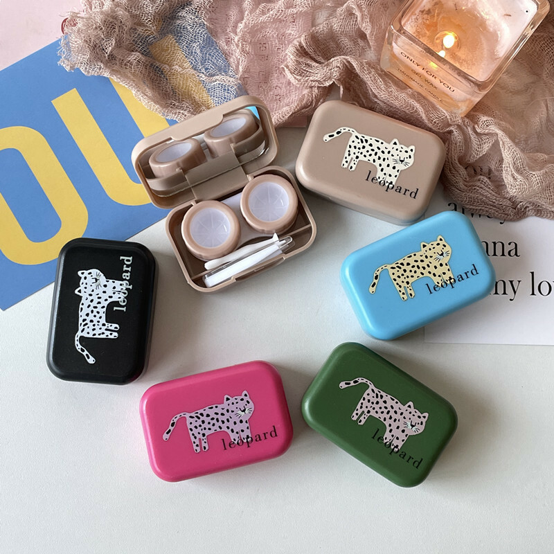 《2720》卡通個性豹隱形眼鏡盒