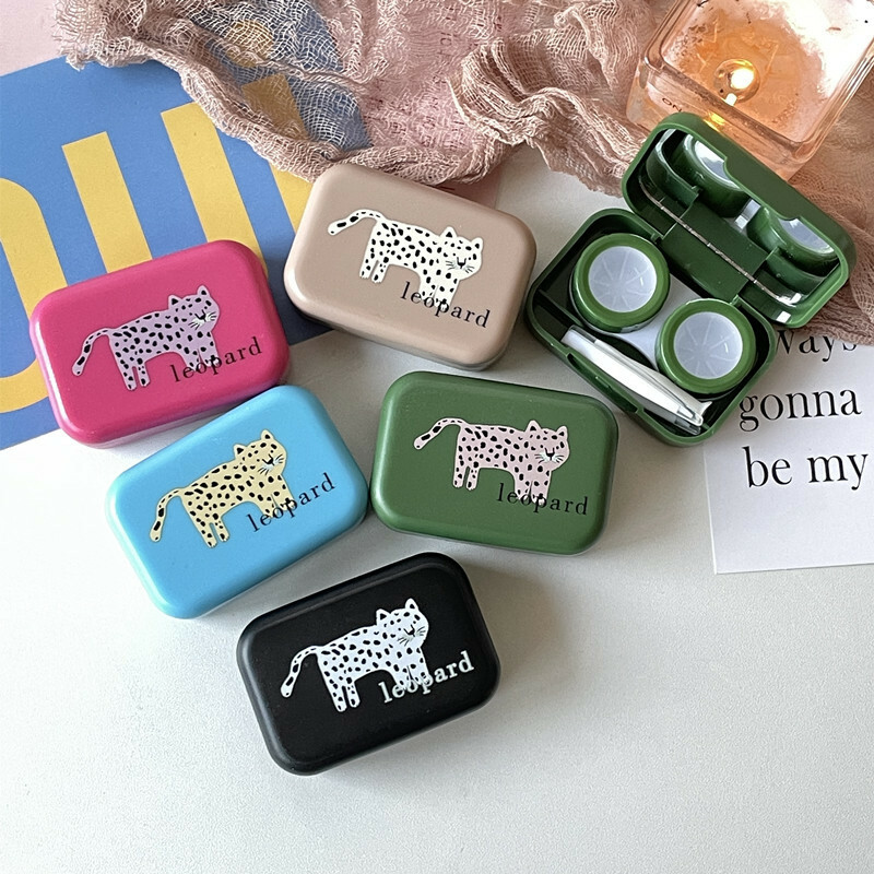 《2720》卡通個性豹隱形眼鏡盒