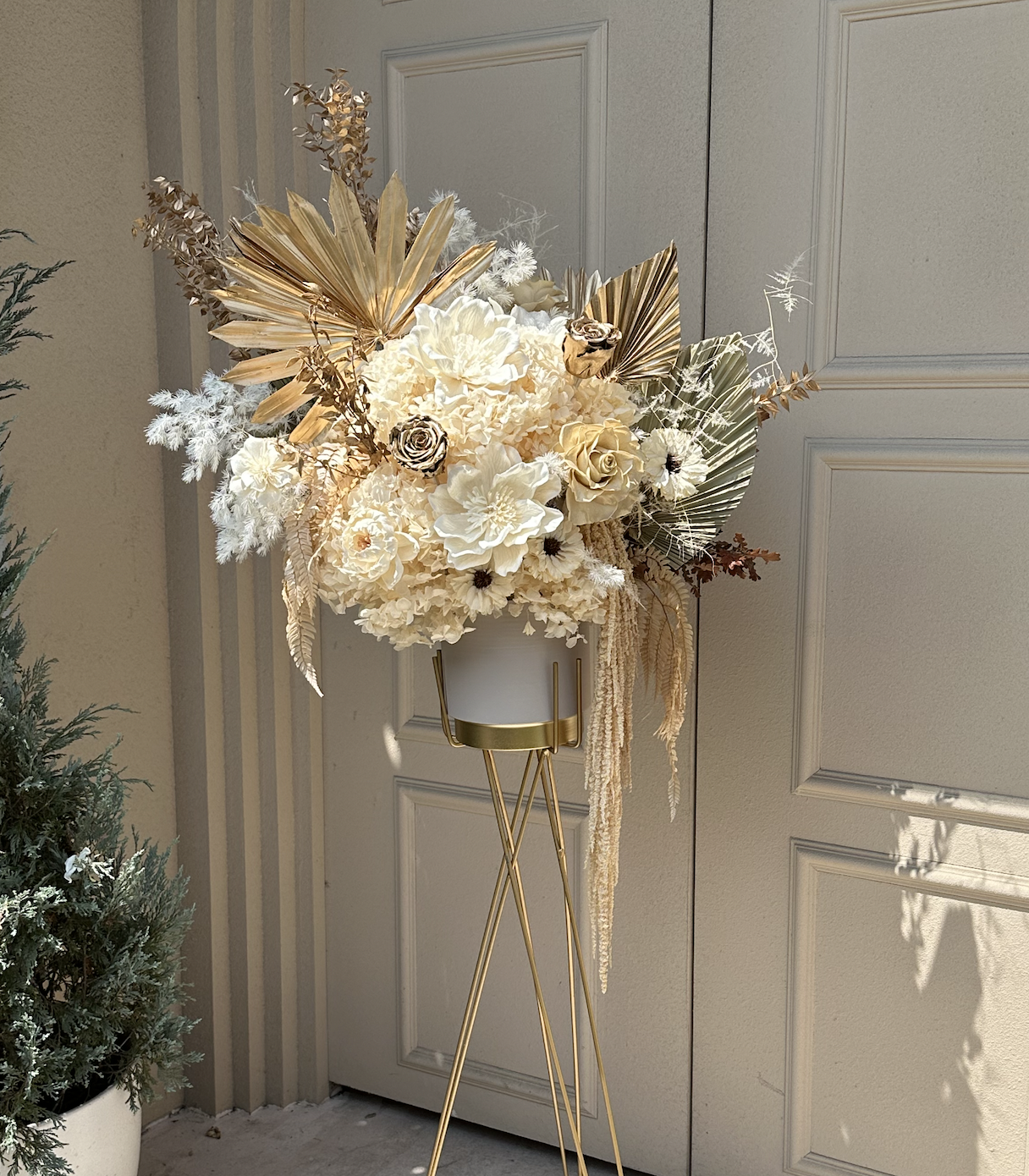 璀璨寶石・乾燥花高架花籃 開幕花籃