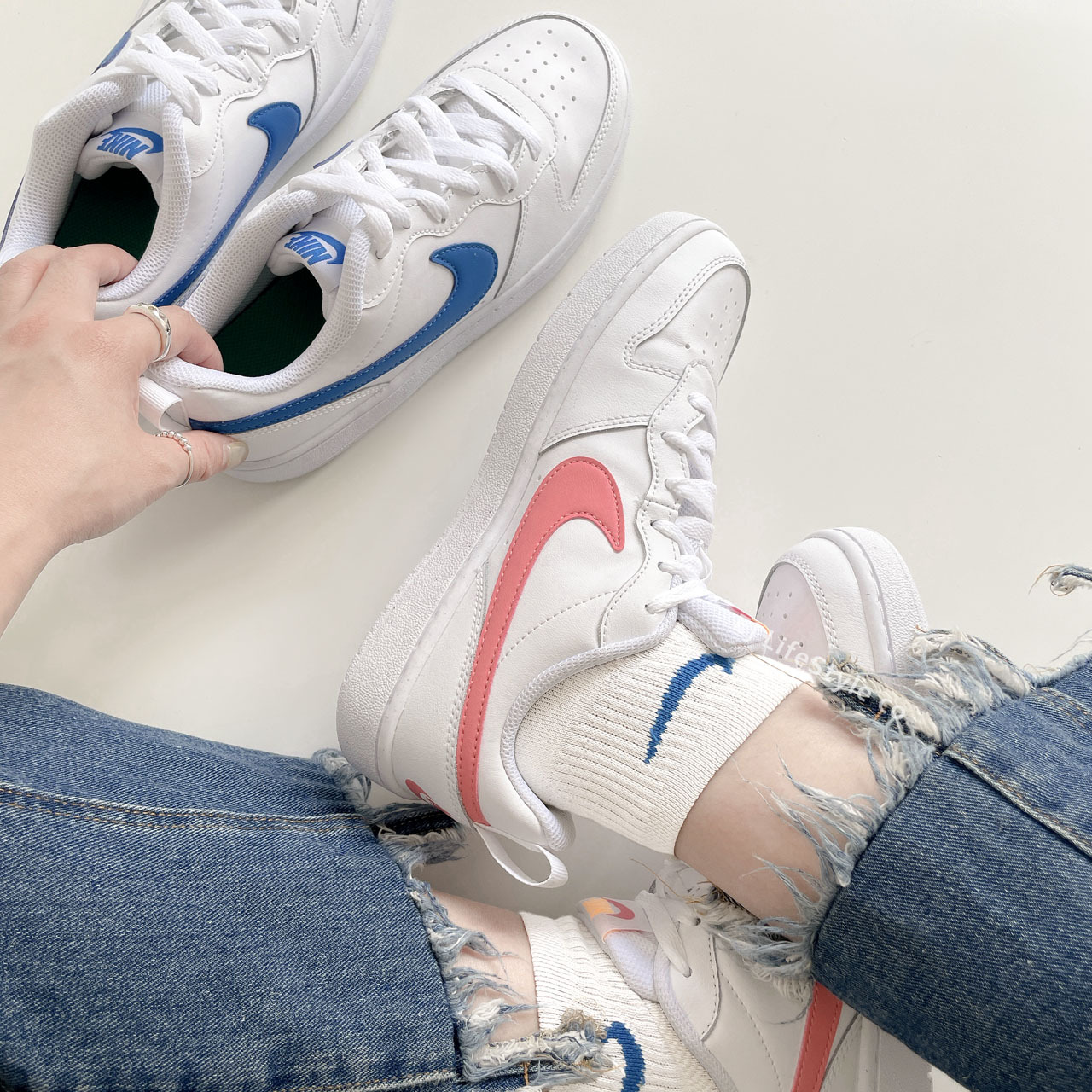 NIKE COURT BOROUGH 2 小DUNK 白 粉 BQ5448-124 水藍 BQ5448-123 / 調貨