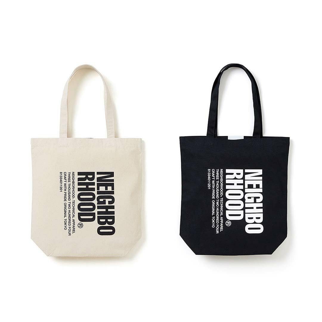 2023SS NEIGHBORHOOD LOGO PRINT TOTE BAG 托特包 手提包 環保包 現貨 231LBNH-CG02S