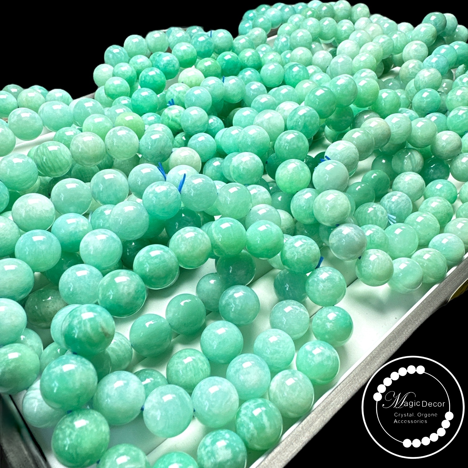 250321 - B28 11mm+-薄荷綠秘魯天河石手串