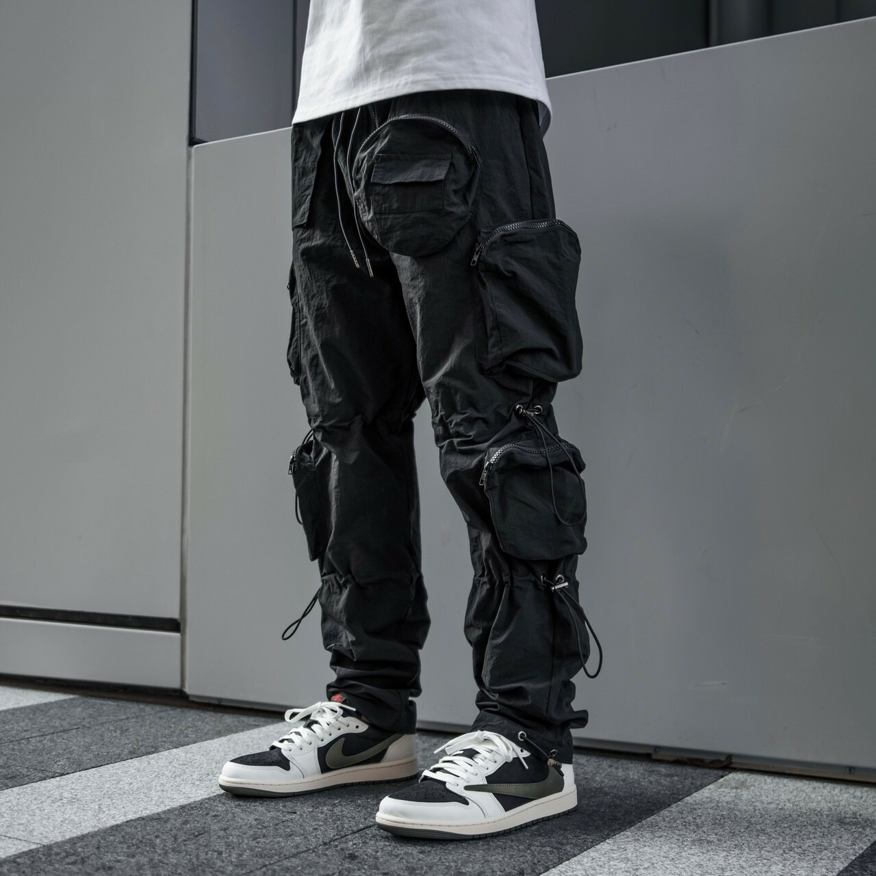 PREDATOR 升級版2.0 高街VIBE 金屬尼龍 機能 抽繩 束繩 長褲  Nylon Pants