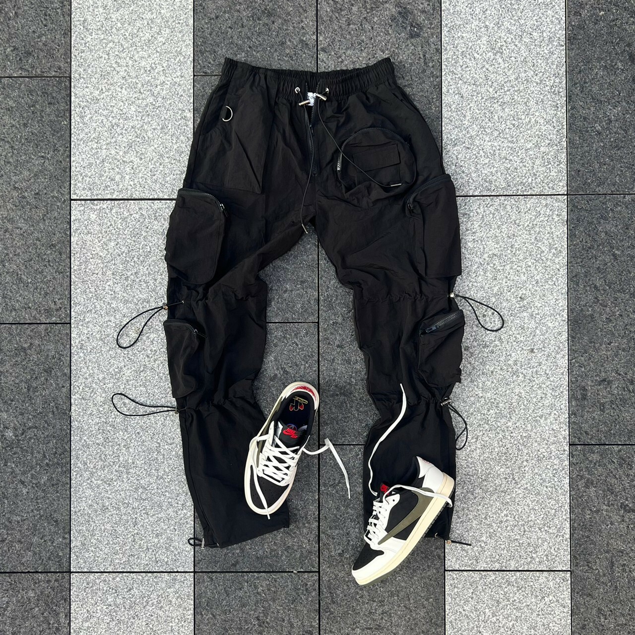PREDATOR 升級版2.0 高街VIBE 金屬尼龍 機能 抽繩 束繩 長褲  Nylon Pants
