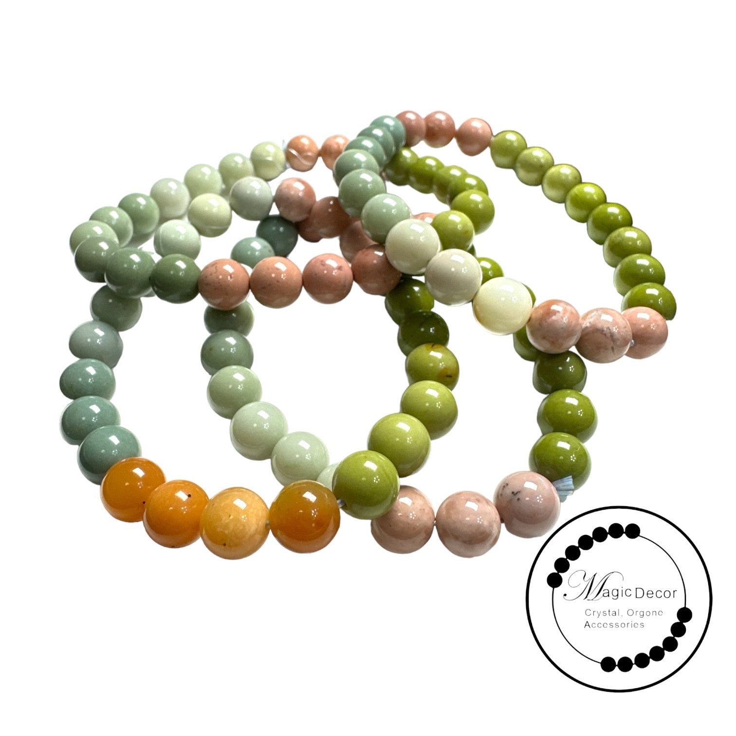 0708-B33 8mm+且末藍糖果阿拉善手串