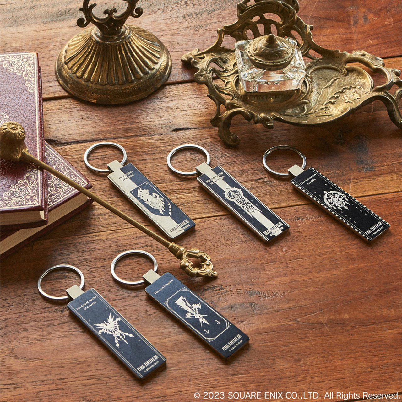 預訂2023/8月FINAL FANTASY XVI National Emblem Metal Mirror Key Holder (5 pcs Display)