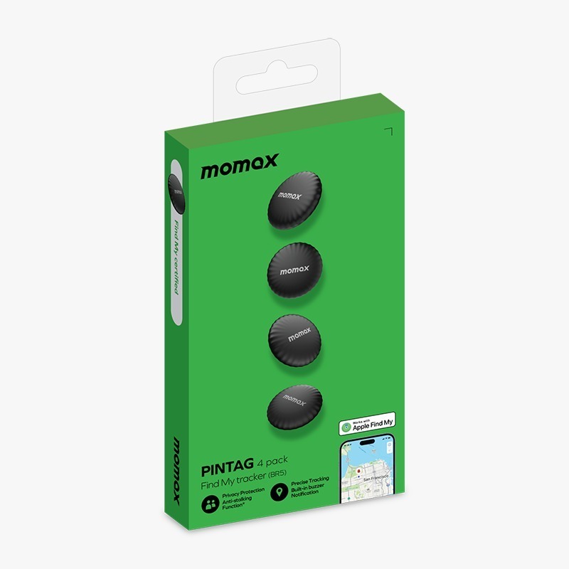 MOMAX PinTag Find My 全球定位器 | BR5GS | 精準定位 |防惡意跟蹤 【10/19 截單，預計 :10月尾至11月中發貨】