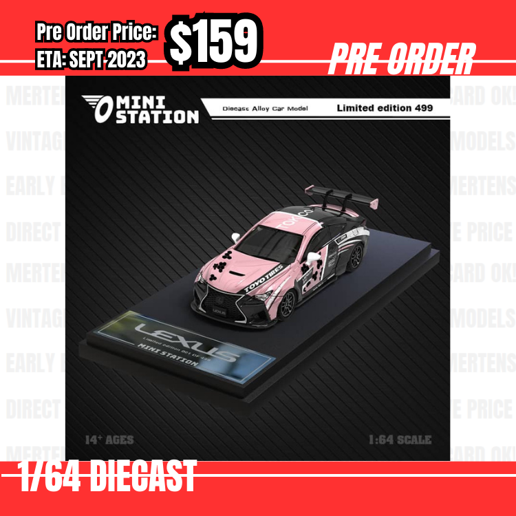 PO-$159 * Time Micro * 1:64 Lexus RCF Pink Toyo Tyres [09/07]