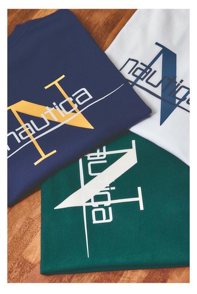 【Luxury】NAUTICA HORIZON N LOGO TEE 366  短Tee 美式 字母 短袖 白 海軍藍 綠 墨綠