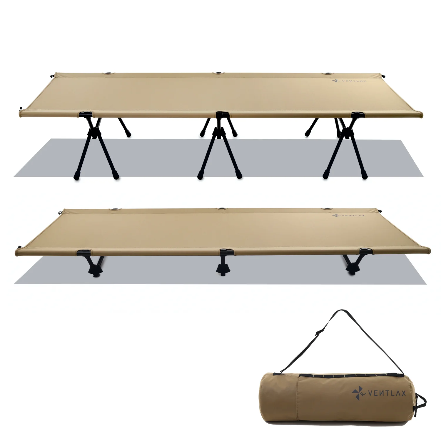 VENTLAX｜行軍床\靜音\三色可選2WAY ADJUSTABLE COT