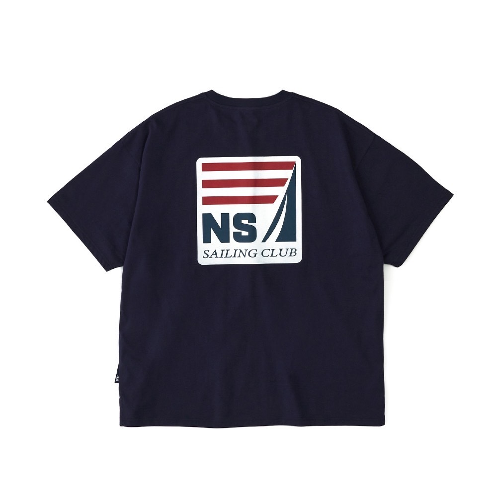 男女兼用【NAUTICA】SAILING CLUB TEE 364 NAVY◆送料込 Sustainably Crafted Anchor Graphic T-Shirt | Nautica