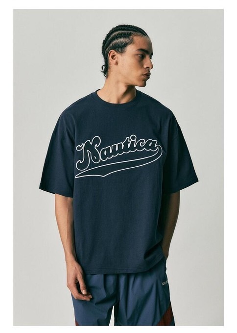 【Luxury】NAUTICA VTG LETTERING TEE 362 草寫 短Tee 美式 字母 短袖 寬版 OVERSIZE