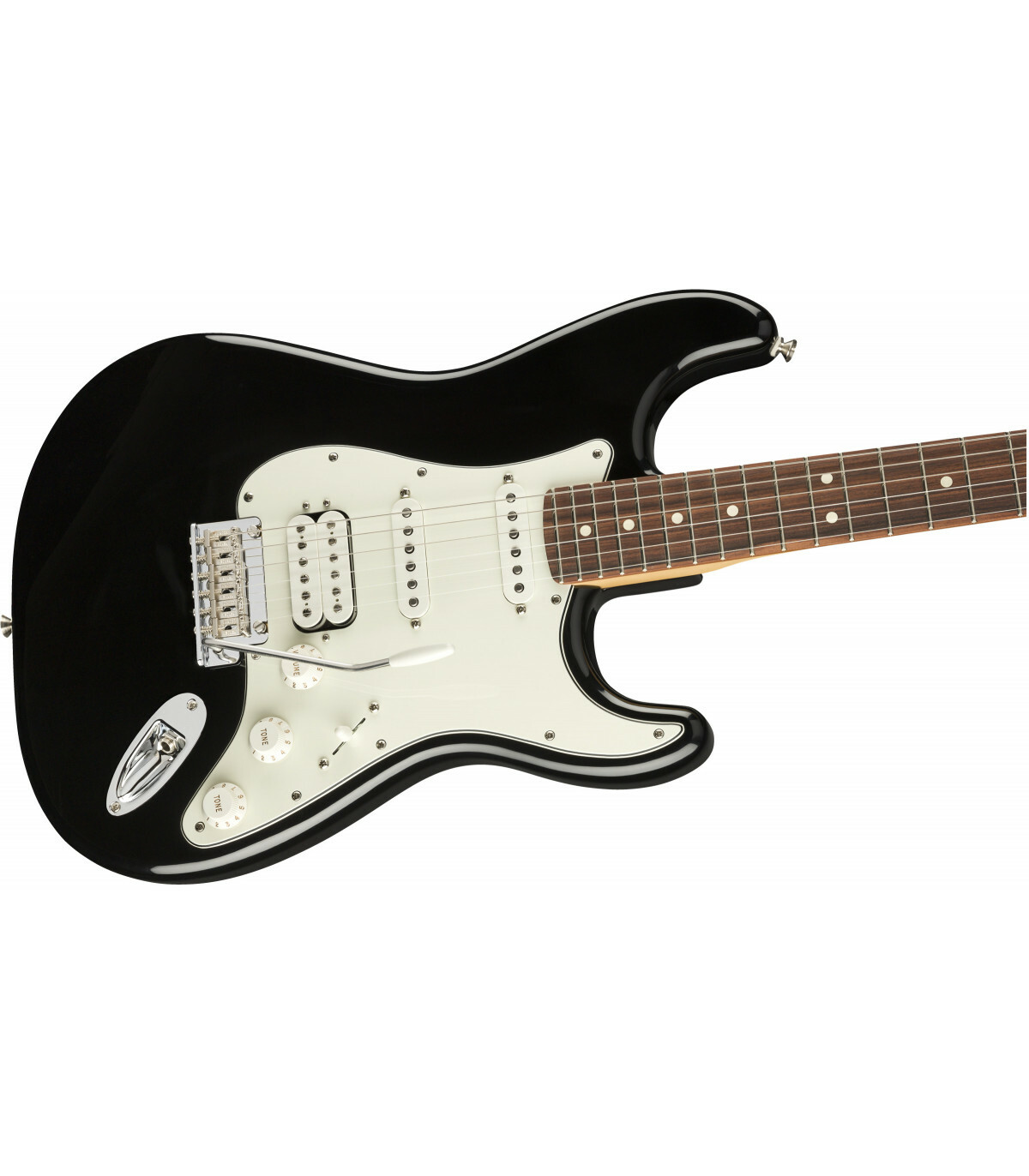 Fender Fender Player Stratocaster HSS PF BLK 單單雙 小搖座 兩點式搖座 鐵木指板 黑色 墨廠 送防潑水琴袋 第 4 張圖片｜三峽吉他 / Bass