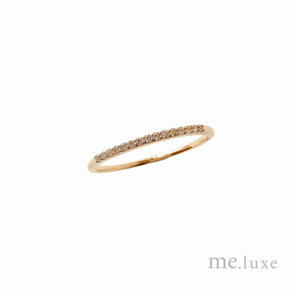 【me.luxe】K18經典7分排鑽戒