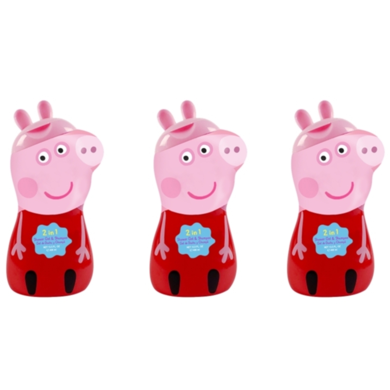 【GISH Beauty】Peppa Pig 佩佩豬 2合1沐浴洗髮精 400ml(限量收藏版)