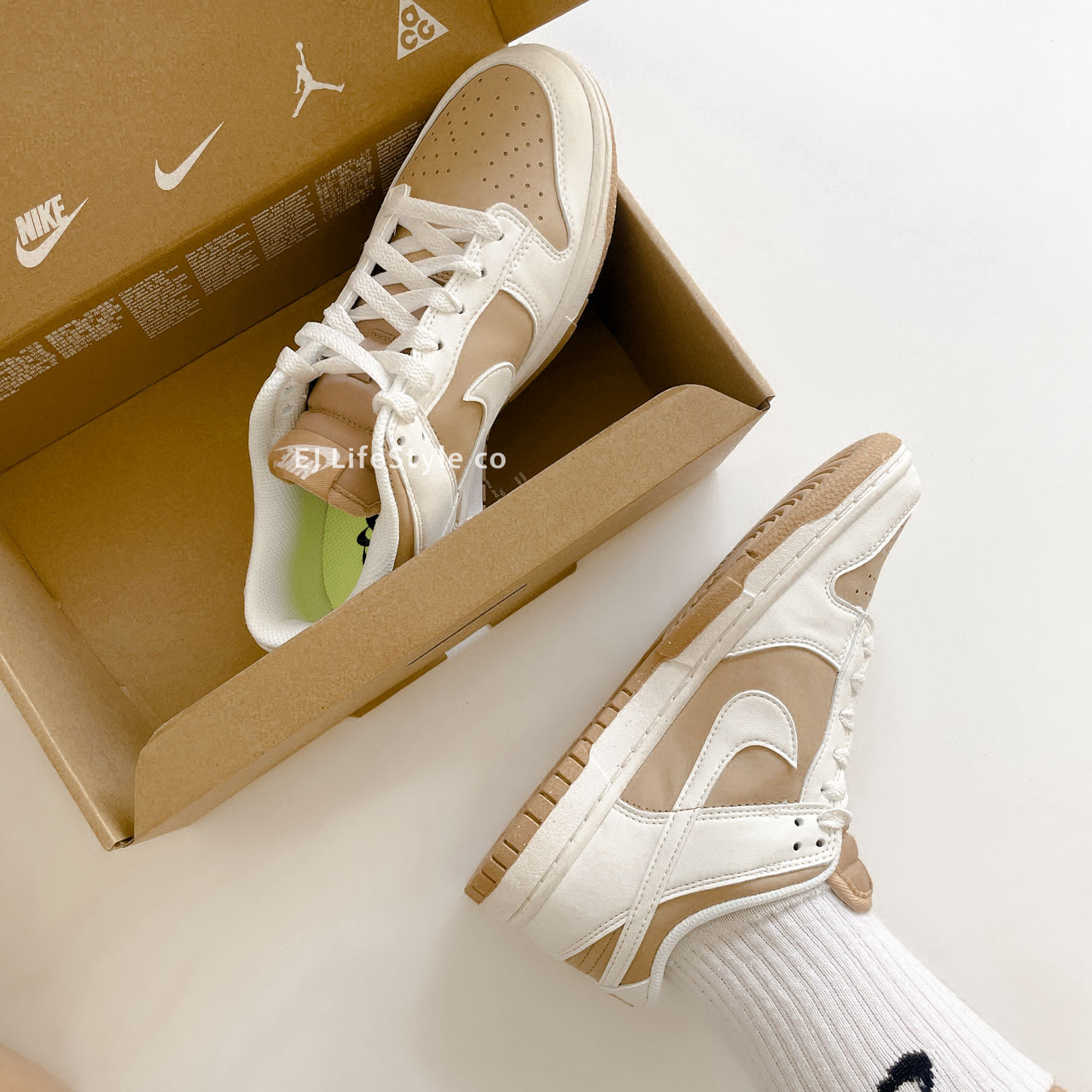 NIKE DUNK LOW 奶油白 奶茶 反轉 女鞋 DD1873-200 / 預購