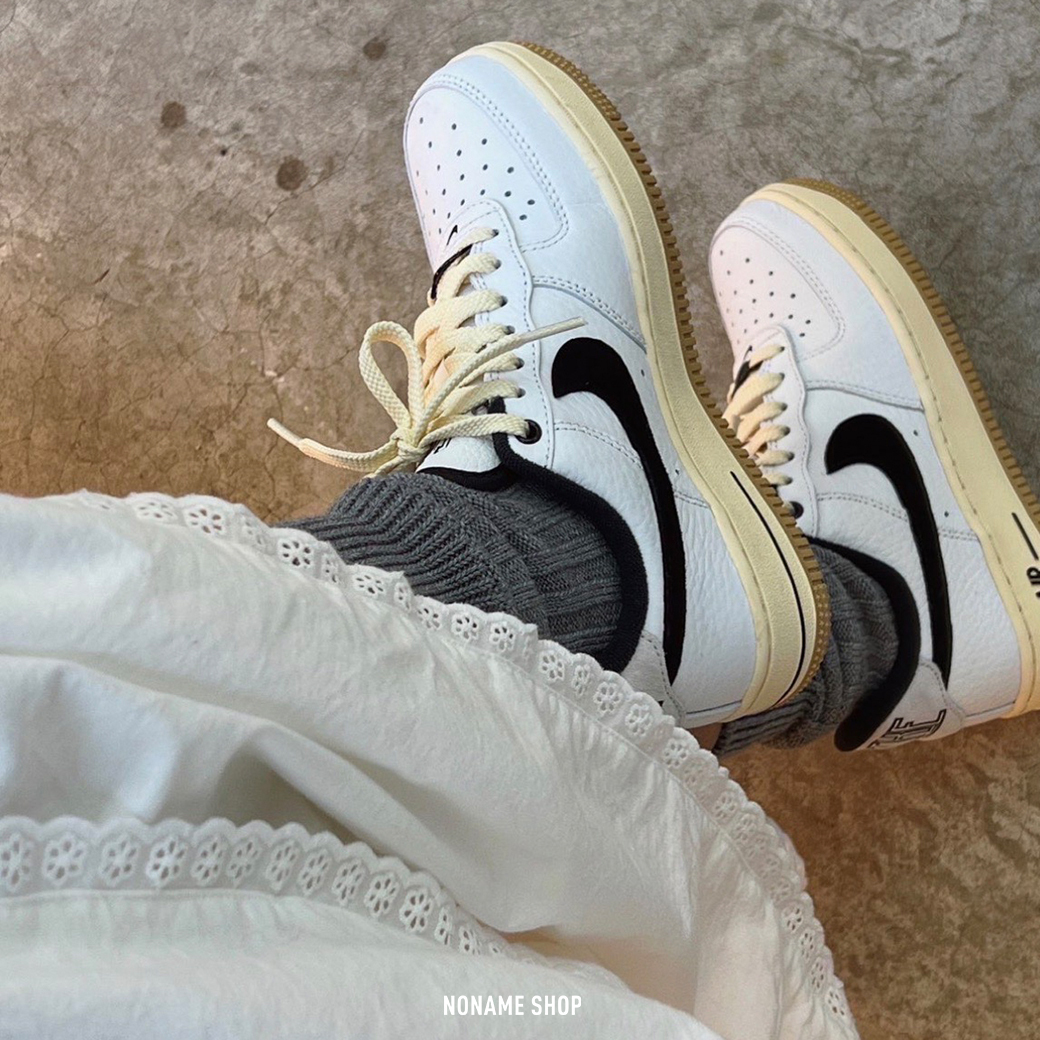 NIKE AIR FORCE 1 AF1 荔枝皮 復古 奶油底 焦糖底 三色 (女款)