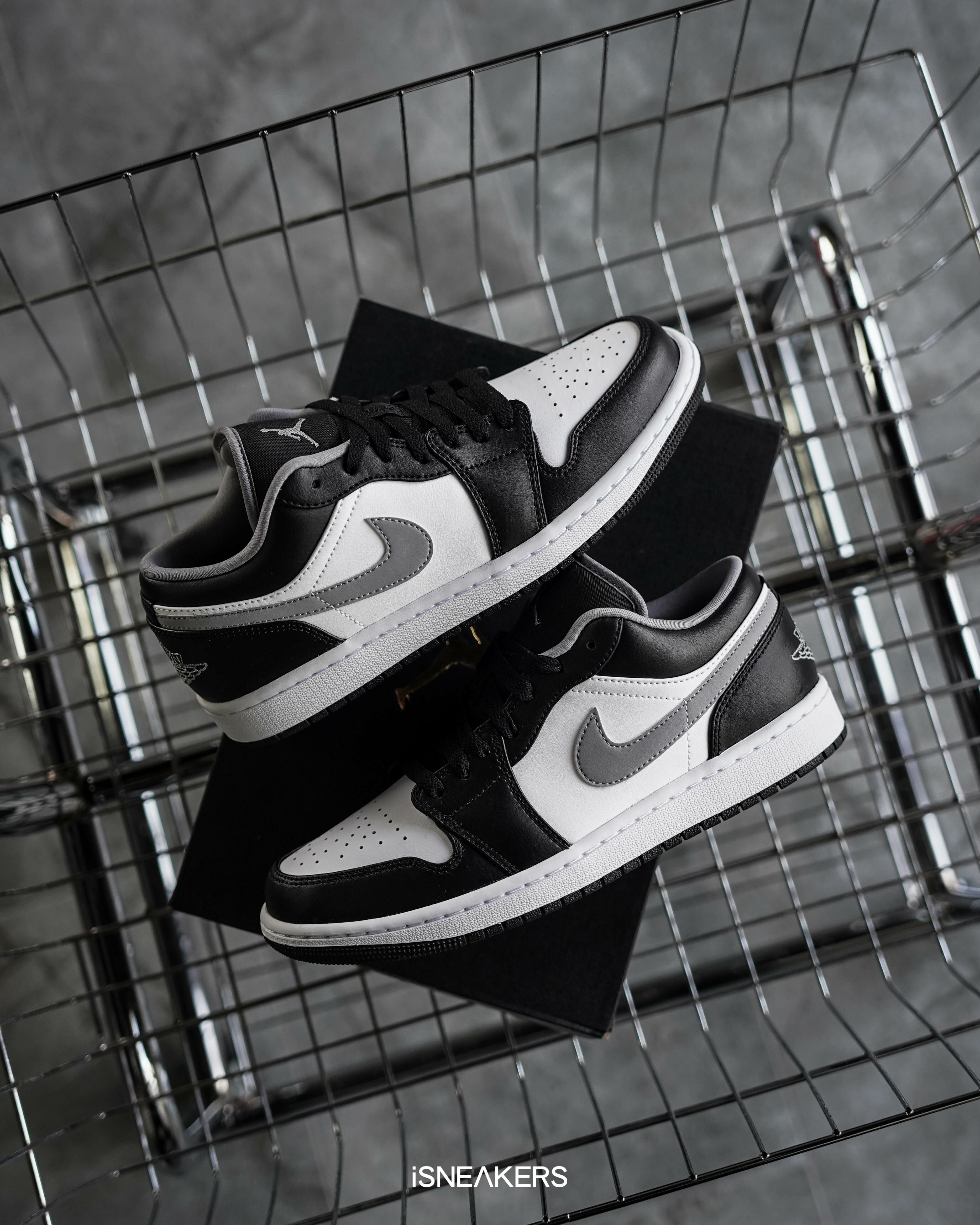 iSNEAKERS｜ Air Jordan 1 Low "Shadow" 影子灰 黑白灰 553558-040