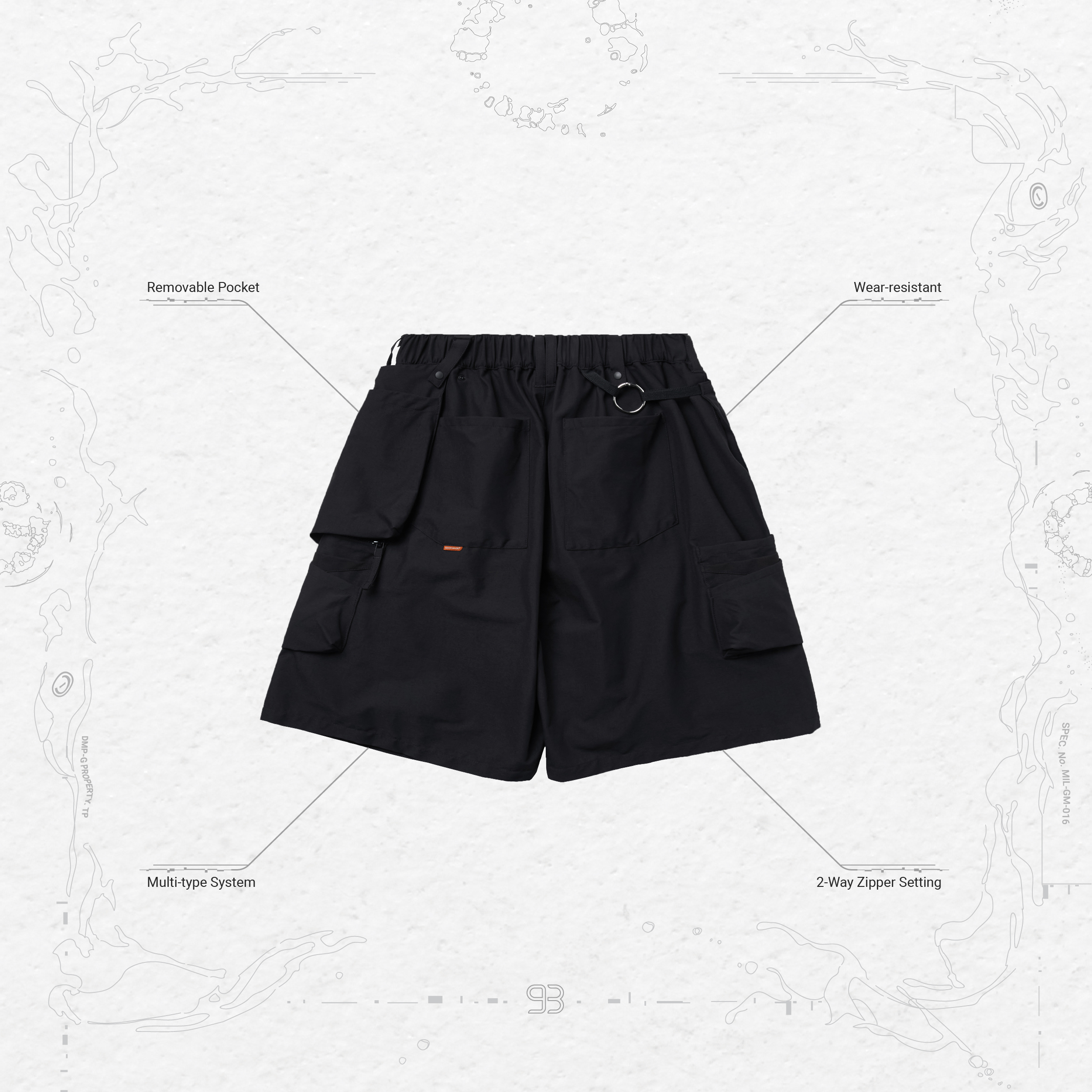 MOX-01” - G-pcore Utility M Shorts - Shadow