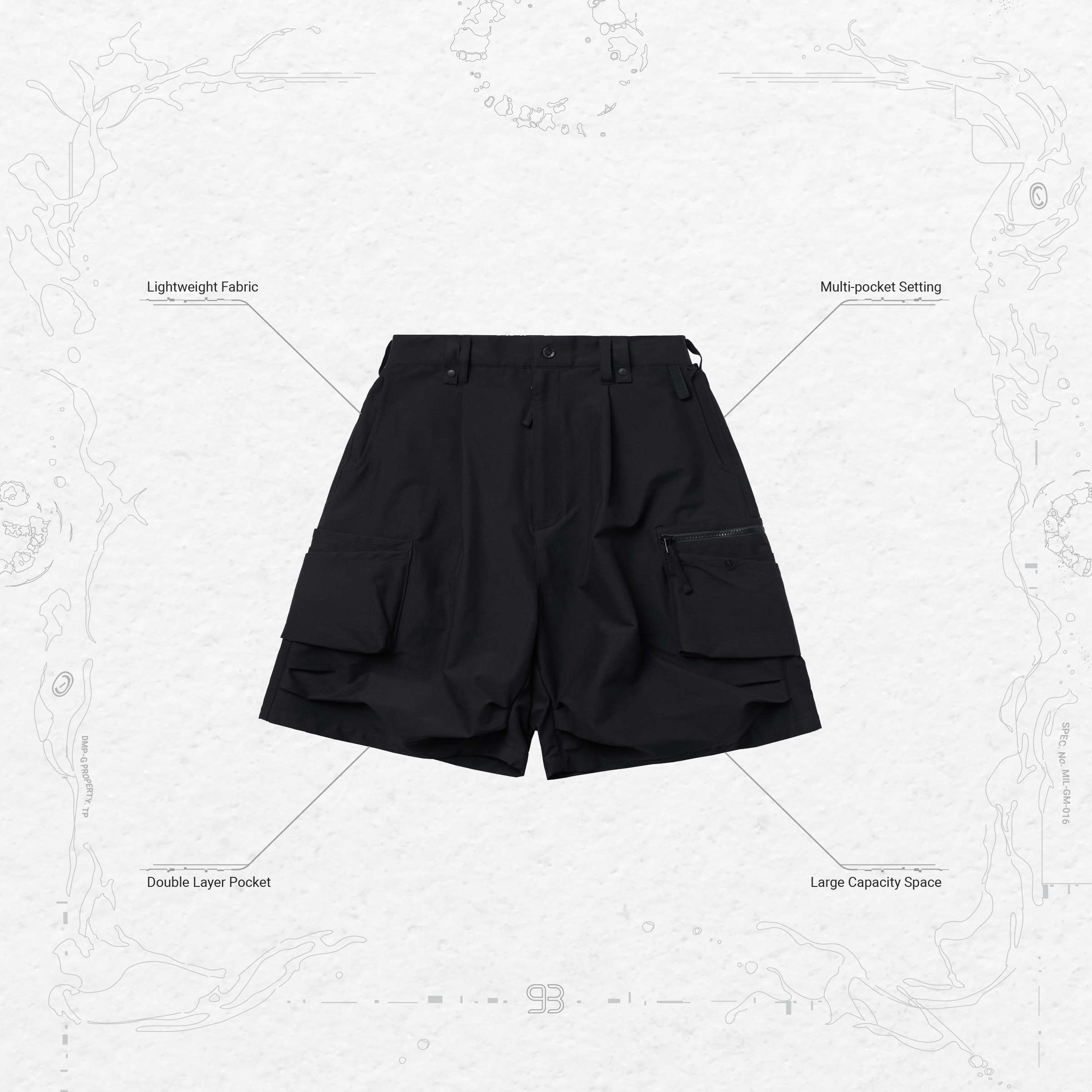 GOOPiMADE / “MOX-01“Utility M Shorts MOX-01” - G-pcore Utility M Shorts - Shadow