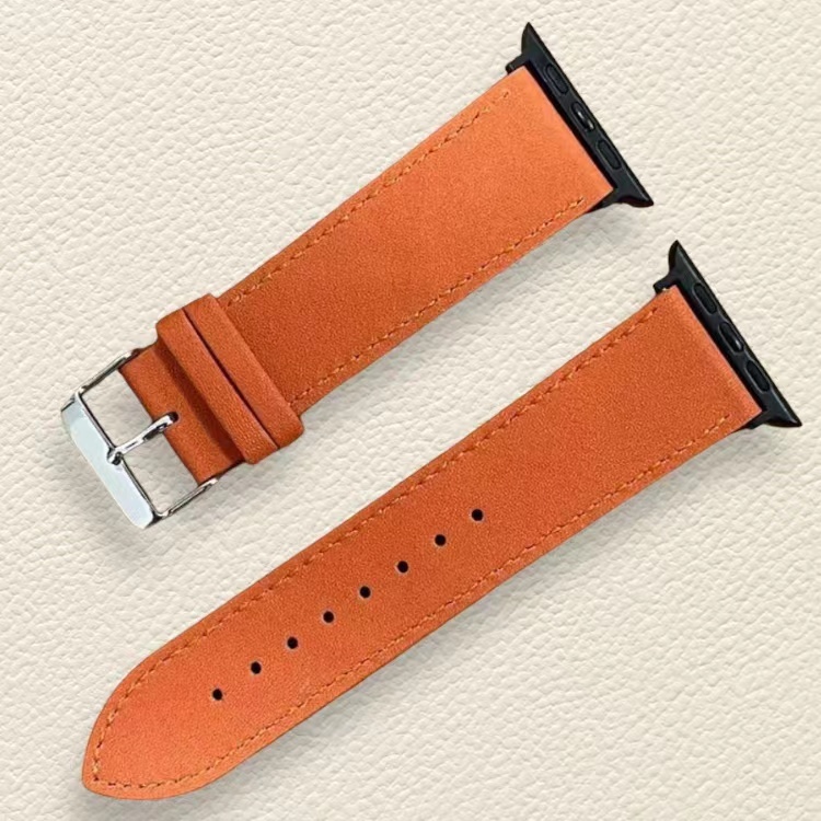 蘋果皮錶帶 - 全粒面塗飾皮革
