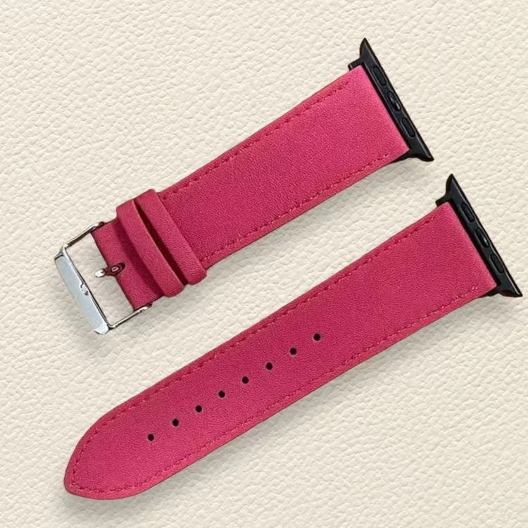 蘋果皮錶帶 - 全粒面塗飾皮革