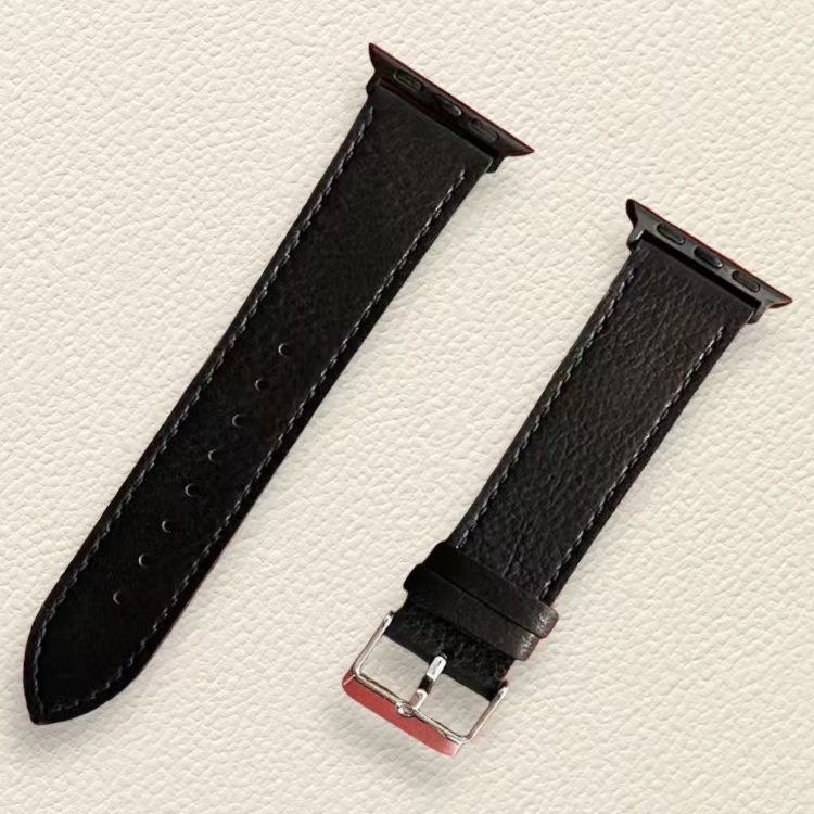 蘋果皮錶帶 - 全粒面自然摔軟皮革