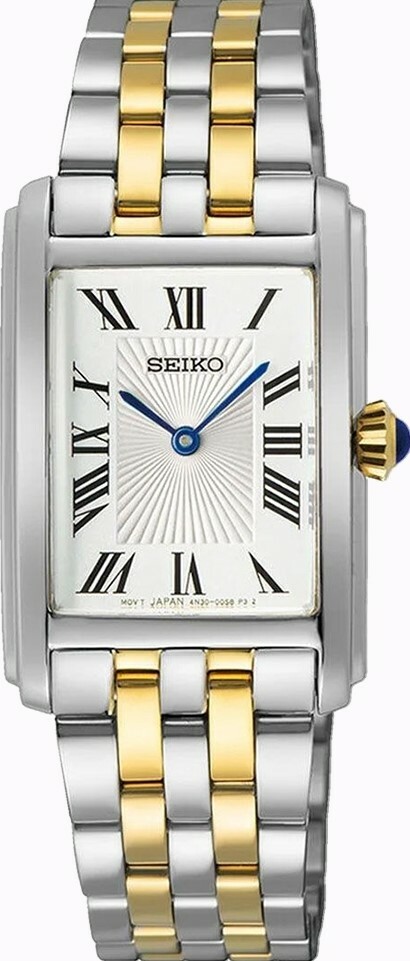 萬年鐘錶 - SEIKO  CS系列  羅馬經典長方形女錶   SWR087P1  / 4N30-00M0KS  錶徑22MM