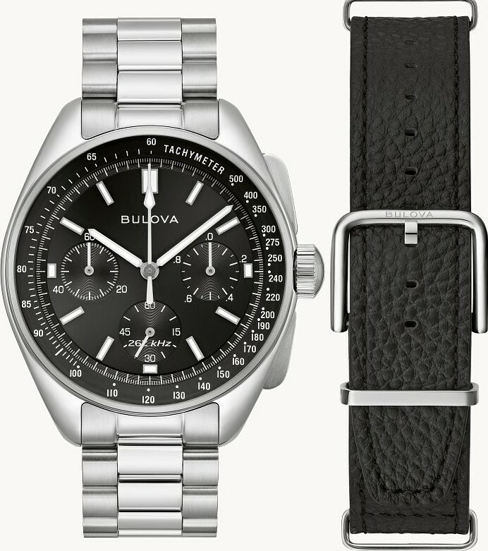 萬年鐘錶 - BULOVA 寶路華  BULOVA 登月錶 完美復刻漫步月球 男錶  96K111 錶徑 43.5MM