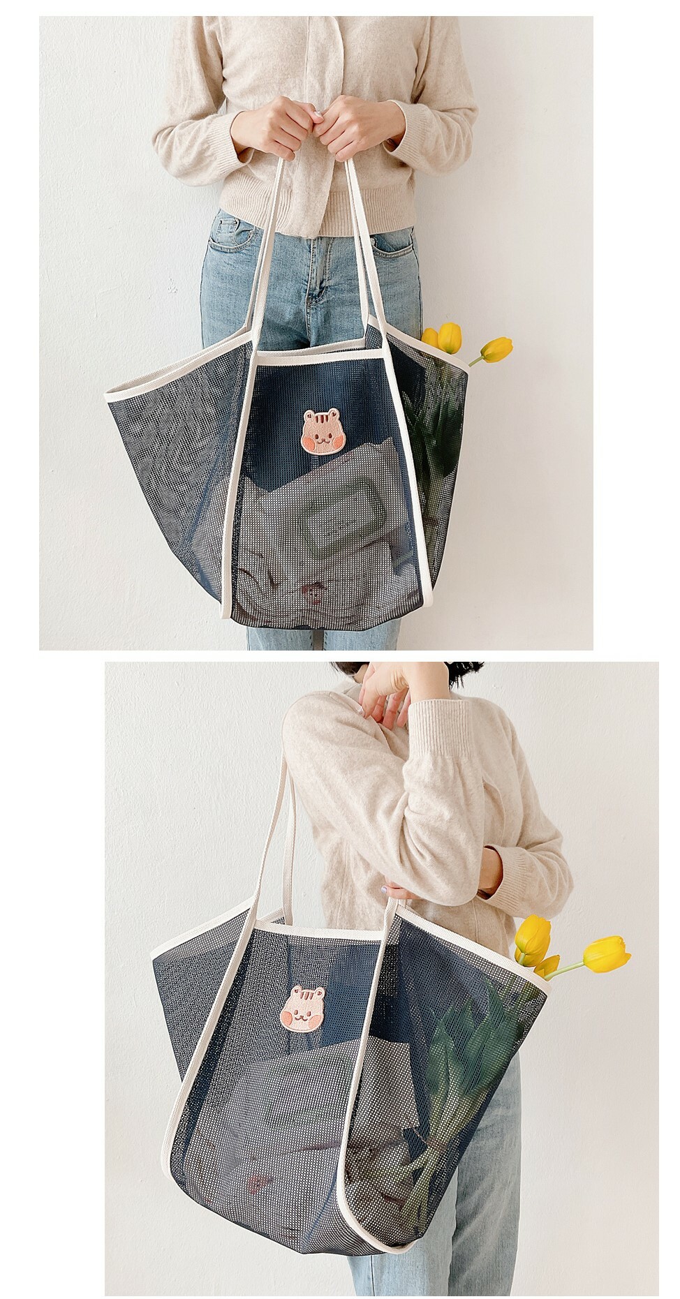 (現貨) DTD 大容量沙灘網袋