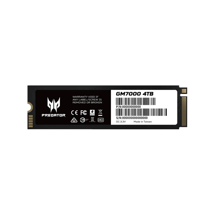 Predator M.2 SSD 4TB GM7000 with DRAM Cache NVMe 1.4 2280