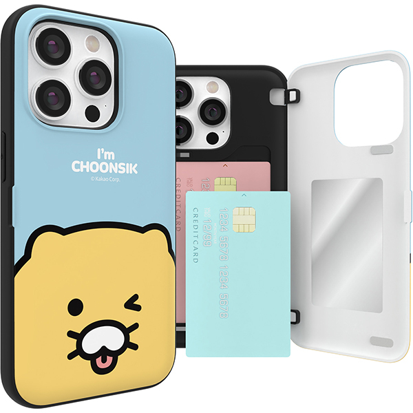 Kakao Friends - Door Card Case - 春植系列插卡槽雙層防撞手機保護殼 16e S25 S2