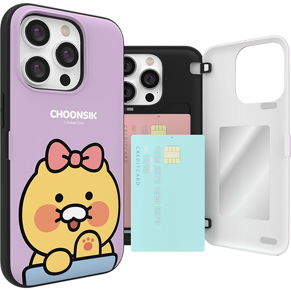 Kakao Friends - Door Card Case - 春植系列插卡槽雙層防撞手機保護殼 16 S25 S2