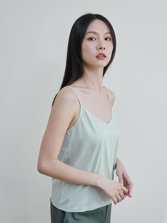 森呼吸細肩帶背心-竹酒